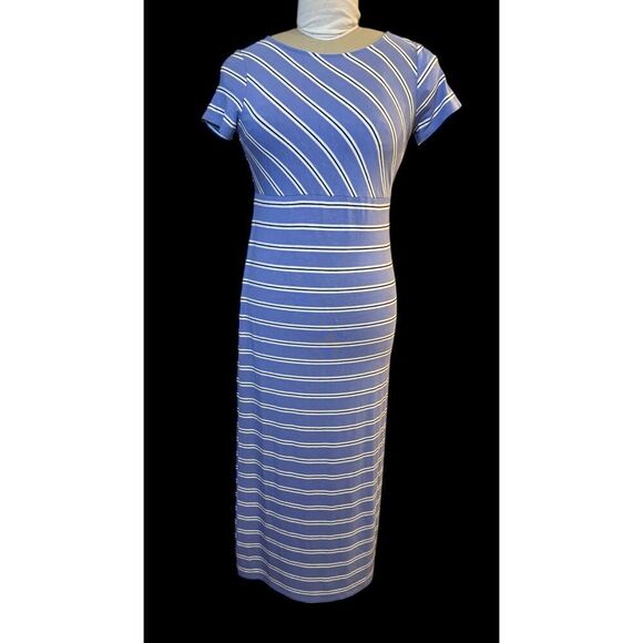 J. Jill Multidirectional Stripe Maxi Dress Sz. XS Stretchy - Picture 2 of 8